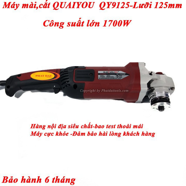 Máy Mài Cắt Đa Năng Cớ Lớn QUAIYOU QY9125 1700W-BH 6 Tháng