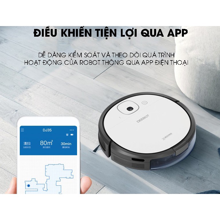 [Mã ELHA10 giảm 6% đơn 5TR] Robot hút bụi Ecovacs DJ36 hàng trưng bày