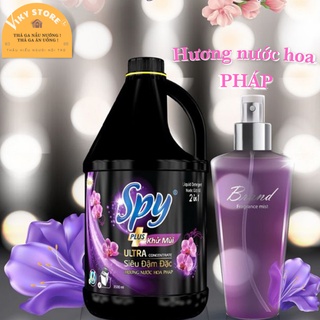 Nước giặt xả SPY PLUS tím [ dung tích 3500ml ]