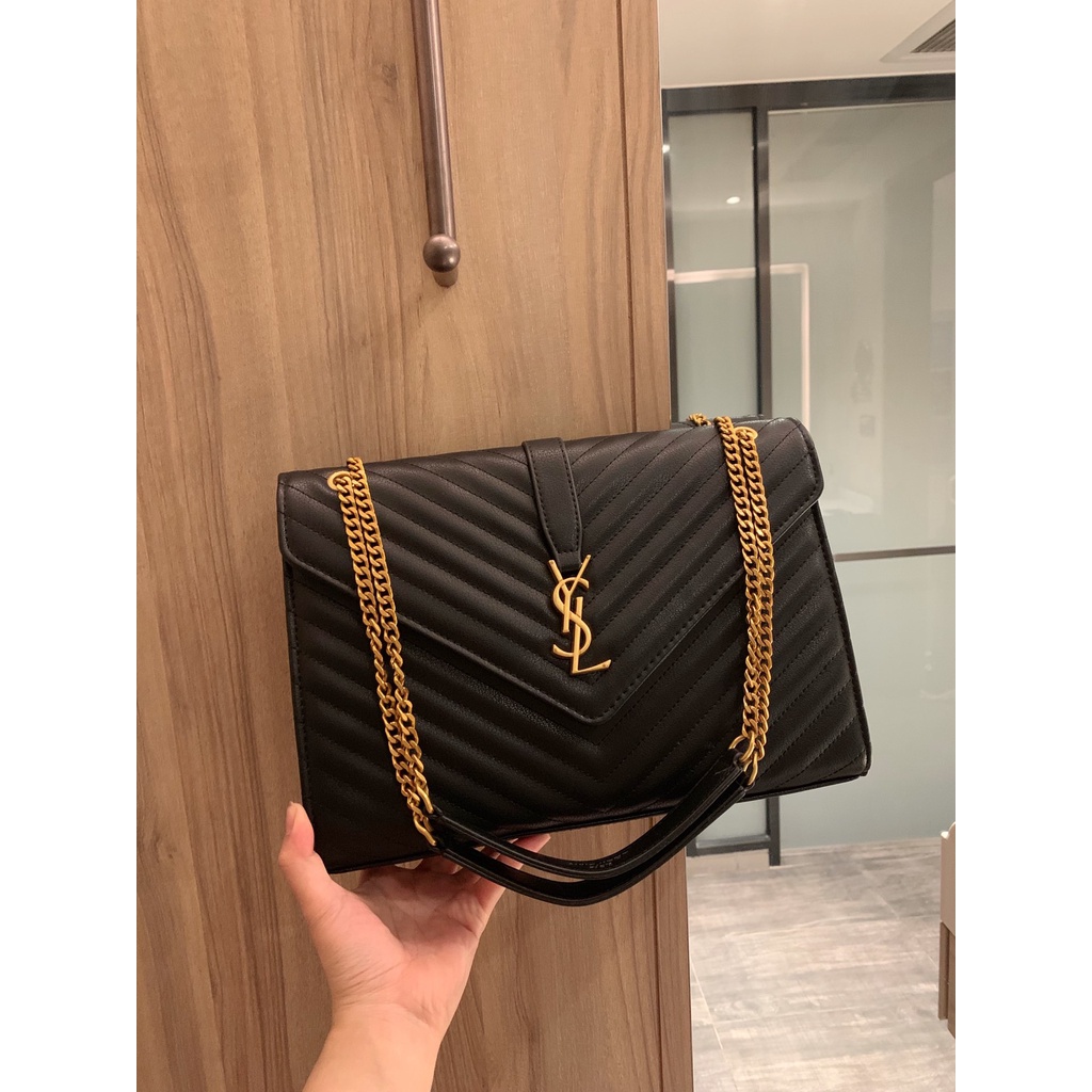 Saint Laurent Túi Xách Đeo Chéo Phong Cách Âu Mỹ Cổ Điển Thời Trang Cho Nữ