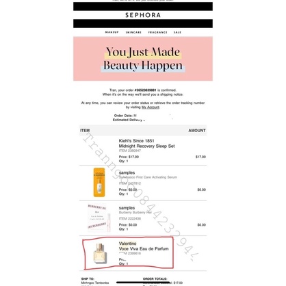 Nước hoa Valentino VOCE VIVA 7ml FULLBOX