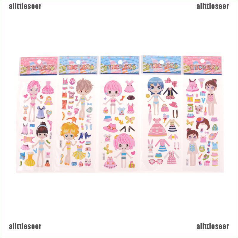 Set 5 Miếng Dán Trang Trí Quần Áo DIY Hình Công Chúa Dễ Thương Xinh Xắn