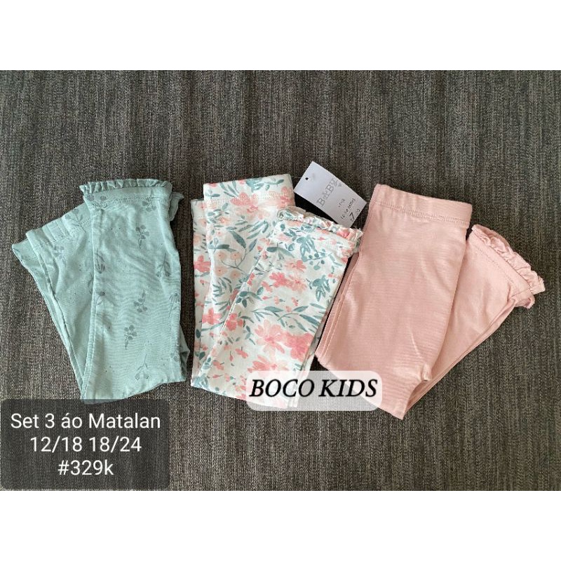 Set áo/ quần thu đông bé gái Matalan UK