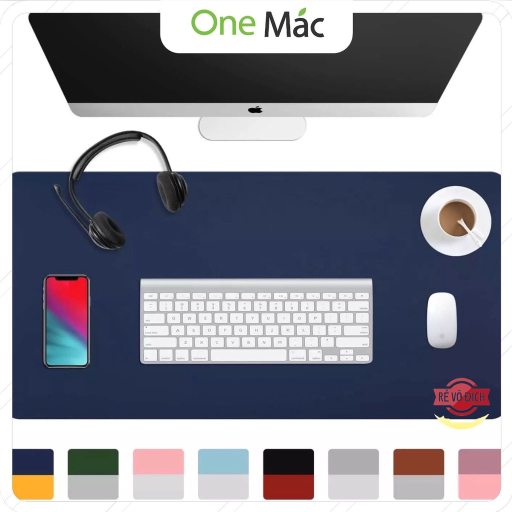 [Mẫu Mới, Khâu Viền] Lót Chuột Mouse Pad, Thảm Da Trải Bàn Làm Việc DeskPad Chất Lượng Cao, Chống Nước