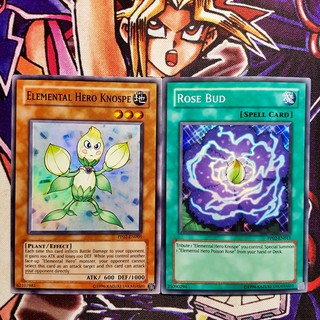 Bộ thẻ bài Yugioh | Elemental HERO Knospe & Rose Bud.