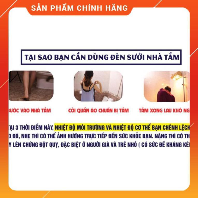 [FreeShip] Đèn sưởi phòng tắm Borg Braun 2 bóng vàng Huy Anh