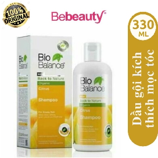 Dầu gội hữu cơ kích thích mọc tóc chiết xuất chanh Bio Balance Thổ Nhĩ Kỳ cho tóc dầu nhờn rít 330ml - 0803890