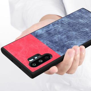 For Samsung Galaxy Note 10 Case Luxury Soft TPU edge+Cloth texture protective Back Cover Case