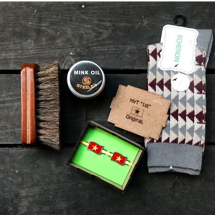 Si dưỡng da bò sáp chuyên dụng, thành phần mỡ chồn Mink Oil Steeler, dưỡng da giày cấp ẩm bảo vệ giày.