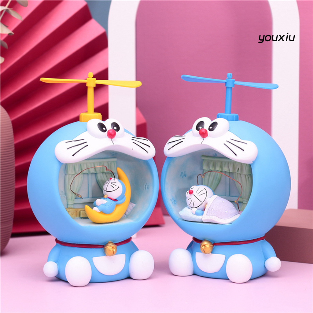 Ống Heo Tiết Kiệm Hình Doraemon Có Đèn Đáng Yêu