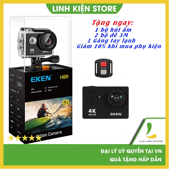 Camera hành trình Eken H9R V8.1 - Quay video 4k, chống thấm nước độ sâu 30m | BigBuy360 - bigbuy360.vn