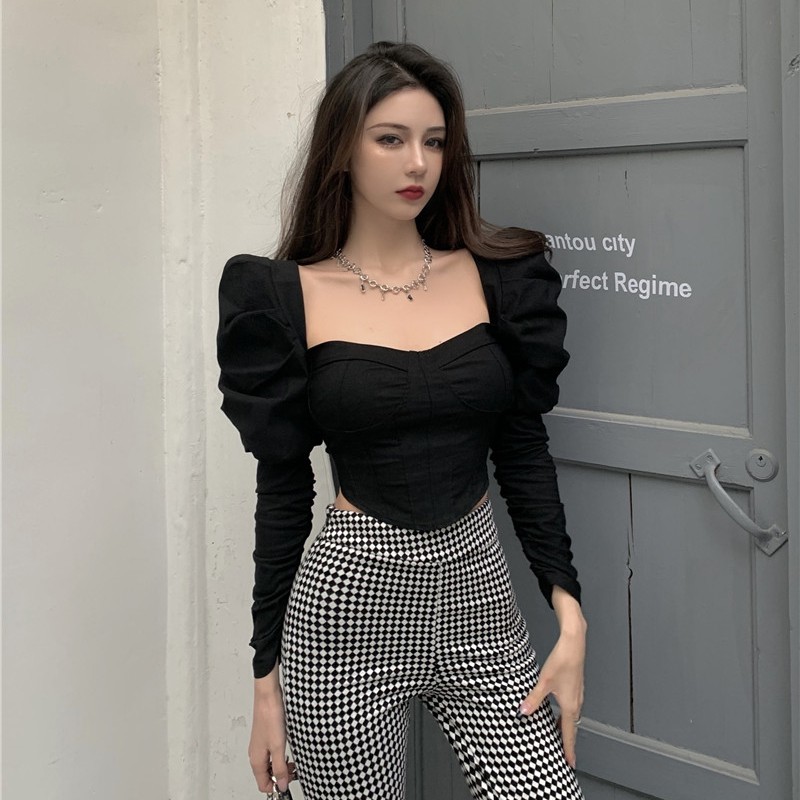 Ulzzang ( 얼짱) - ÁO SƠ MI DÀI TAY CÚP NGỰC (BAO TÔN DÁNG)