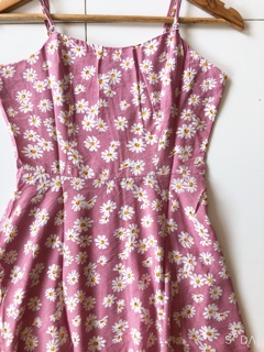 Váy 2 dây cúc họa mi