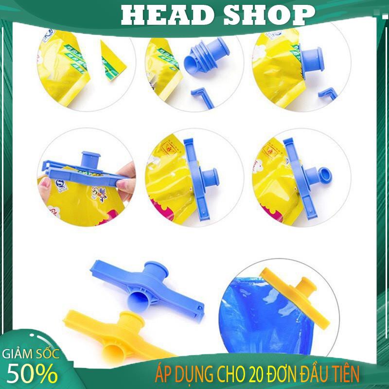 Kẹp Miệng Túi Có nắp Kẹp niêm phong túi thức ăn đa năng L5 HEAD SHOP