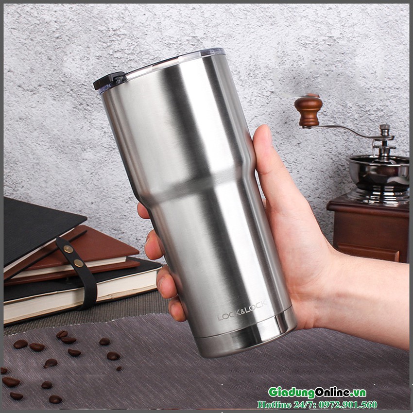 Ly Giữ Nhiệt Lock&Lock Swing Tumbler - Bạc LHC4137 (700ml )