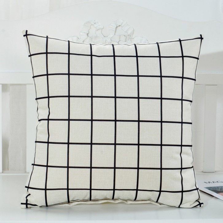 Passion Vỏ Gối tựa lưng sofa nền trắng nai đen