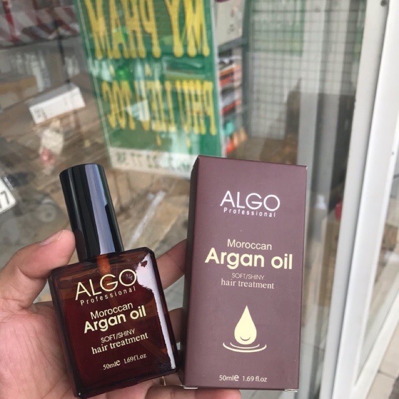 Tinh dầu dưỡng tóc Argan oil Algo 50ml, Serum dưỡng tóc