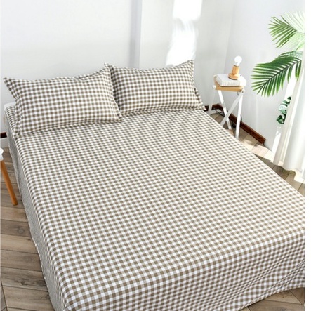 Bộ ga gối trải giường 2m2x2m bo chun miễn phí, bộ ga giường cotton poly mềm mịn, thấm hút mồ hôi Happy Home