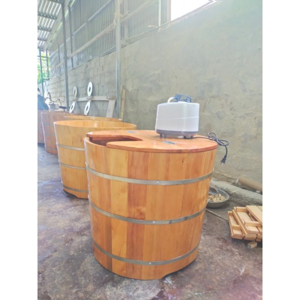 Bồn tắm xông hơi ⚡XẢ KHO⚡ bồn tắm đa năng,bồn tắm gỗ,bồn tắm xông hơi hình tròn