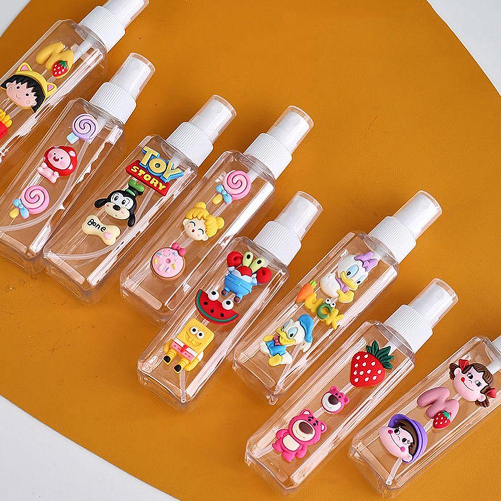 Chai Rỗng Đựng Dầu Gội Sữa Tắm Dạng Xịt Họa Tiết Hoạt Hình Dễ Thương