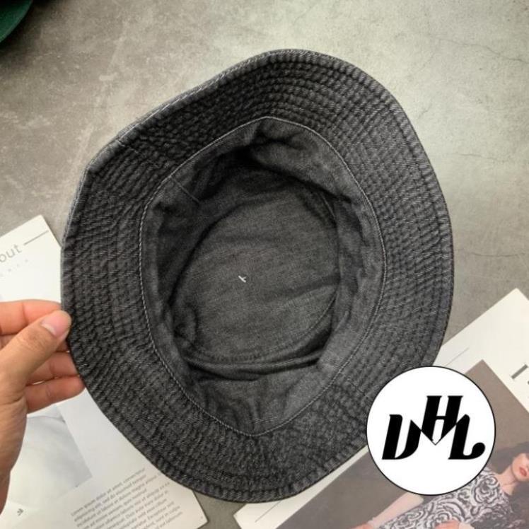 Mũ Bucket Jean Thêu Vesac Bụi Thời Trang Cá Tính Nam Nữ