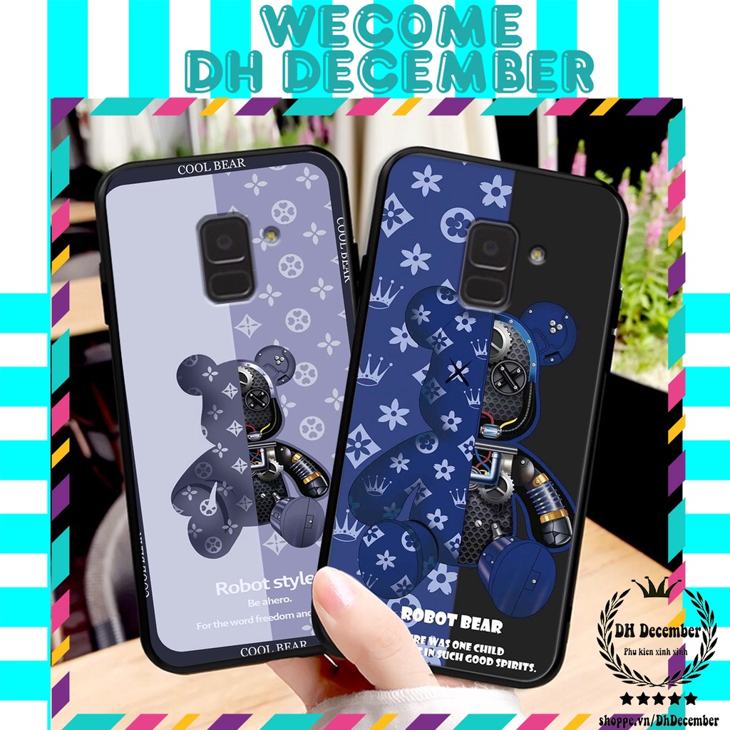 Ốp lưng samsung   A6/ A6+(A6 PLUS)/ A8/ A8+(A8 PLUS)  in hình 3D GẤU BEER RICK-GẤU ROBOT BEER-ĐẸP