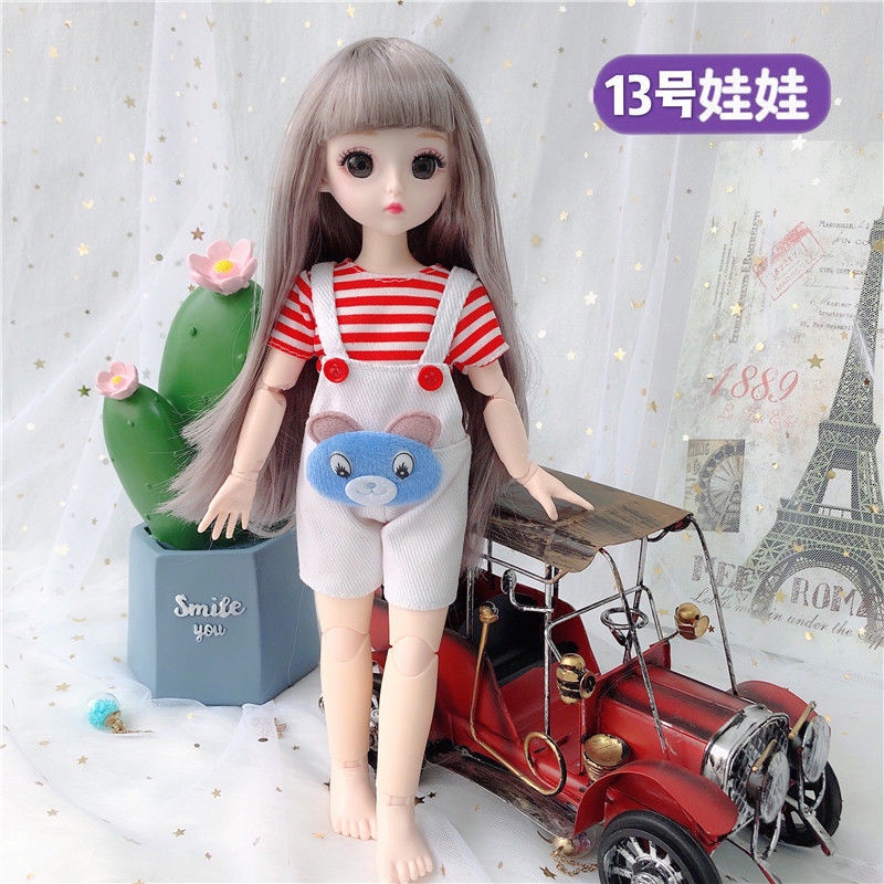Búp bê barbie 3D xinh xắn với 20 khớp cử động 30cm