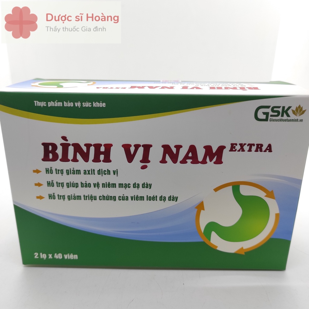 Bình Vị Nam Extra - Hỗ Trợ Giảm Axit Dịch Vị, Bảo Vệ Niêm Mạc Dạ Dày, Giảm Triệu Chứng Viêm Loét Dạ Dày