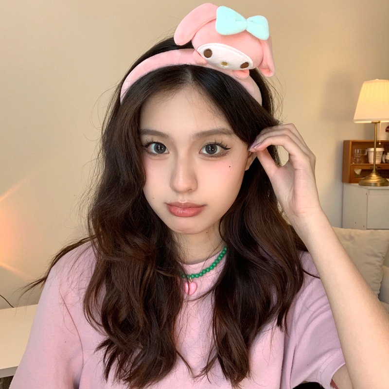 Băng Đô Cài Tóc Rửa Mặt Hình Thú Nhồi Bông Dễ Thương Cho Nữ