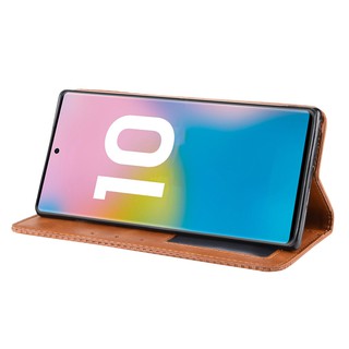 [Hàng mới về] Bao da dạng ví hiệu Leather Luxury dành cho Samsung Note 10 Plus