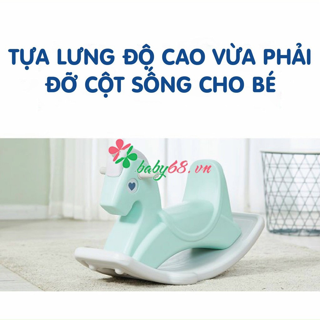 Ngựa bập bênh 3 trong 1 phiên bản 2021 cực xinh cho bé