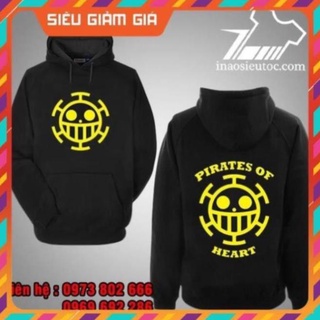 SALE- [SIÊU RẺ] Áo Hoodie đen logo Law One Piece đẹp rẻ chất lượng - mẫu áo HOT /uy tín chất lượng