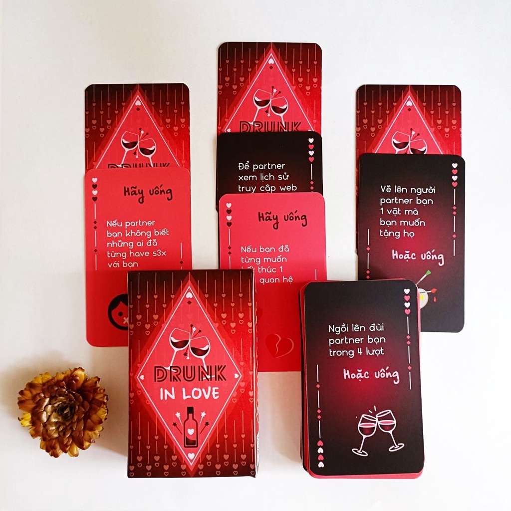 Bộ bài BoardGame Drunk In Love- 55 lá vui vui cho cặp đôi