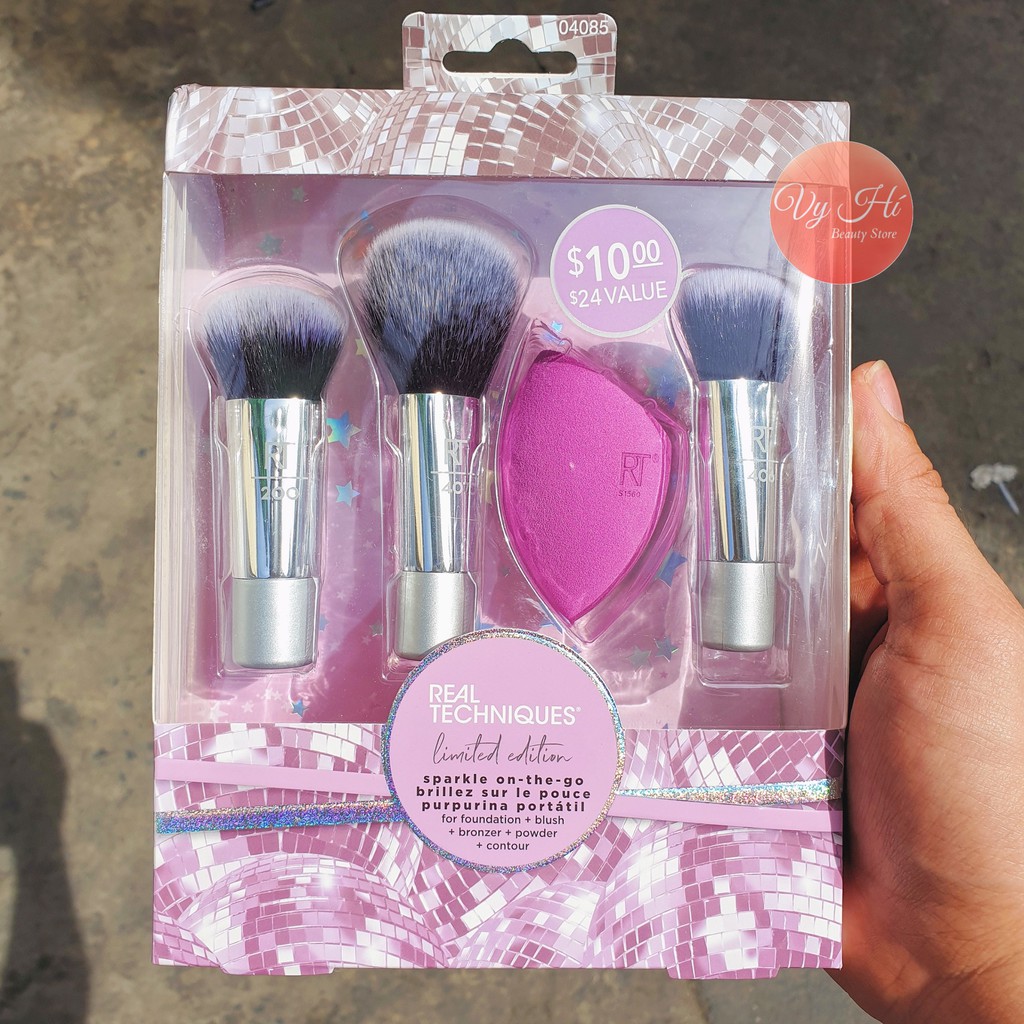 Set cọ Real Techniques Sparkle On-The-Go