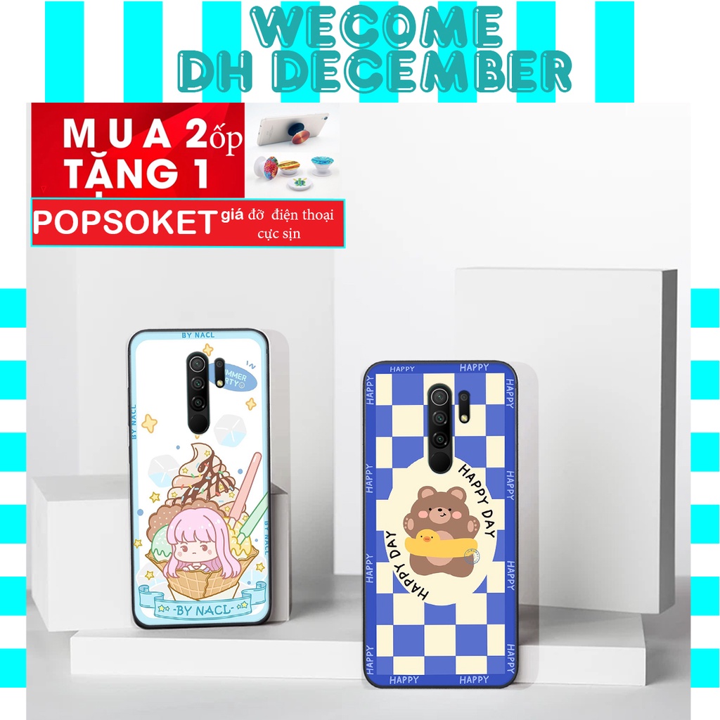 Ốp lưng Xiaomi REDMI 9  in hình 3D gấu mới nhất - sang - chảnh - ĐẸP- BỀN