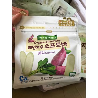 [Date 8/2021] Bánh gạo hữu cơ ăn dặm vị hoa quả Hàn Quốc
