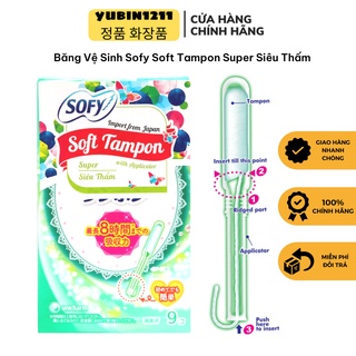 BVS Tampon Siêu Thấm, Băng Vệ sinh Tampon Dạng Ông Sofy Soft Tampon Super