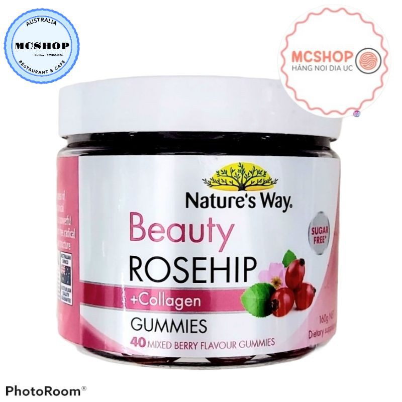 Collagen Beauty ROSEHIP GUMMIES 40 viên [Chính Hãng]