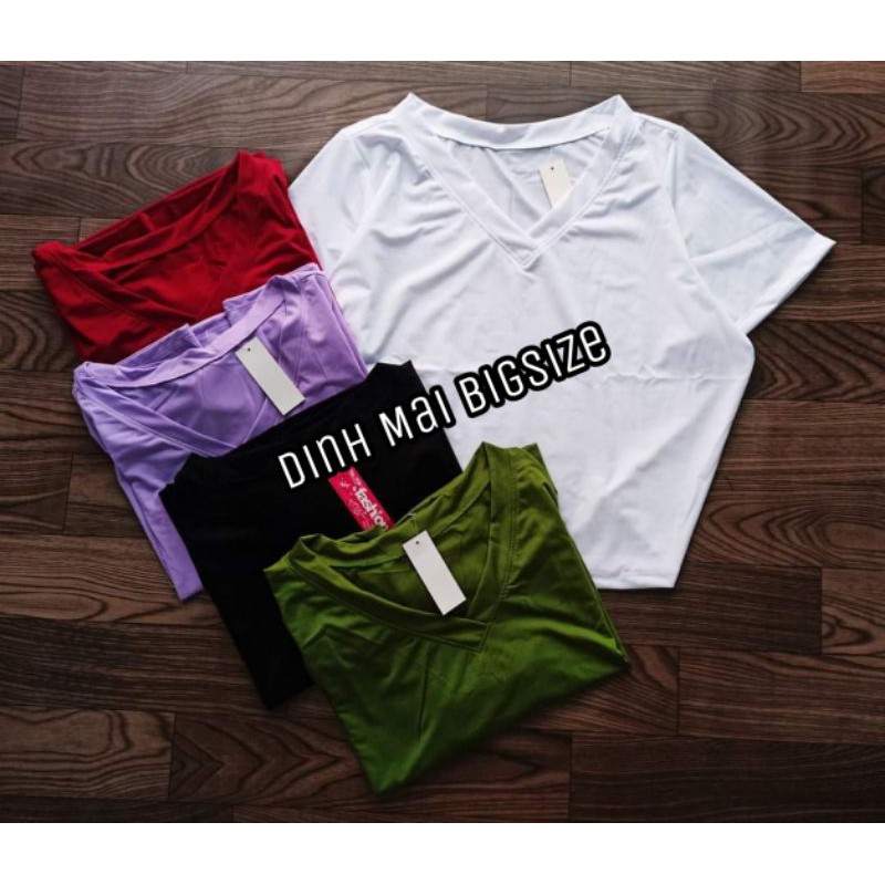 [Bigsize] Áo croptop cổ tim bigsize 65-95kg | BigBuy360 - bigbuy360.vn