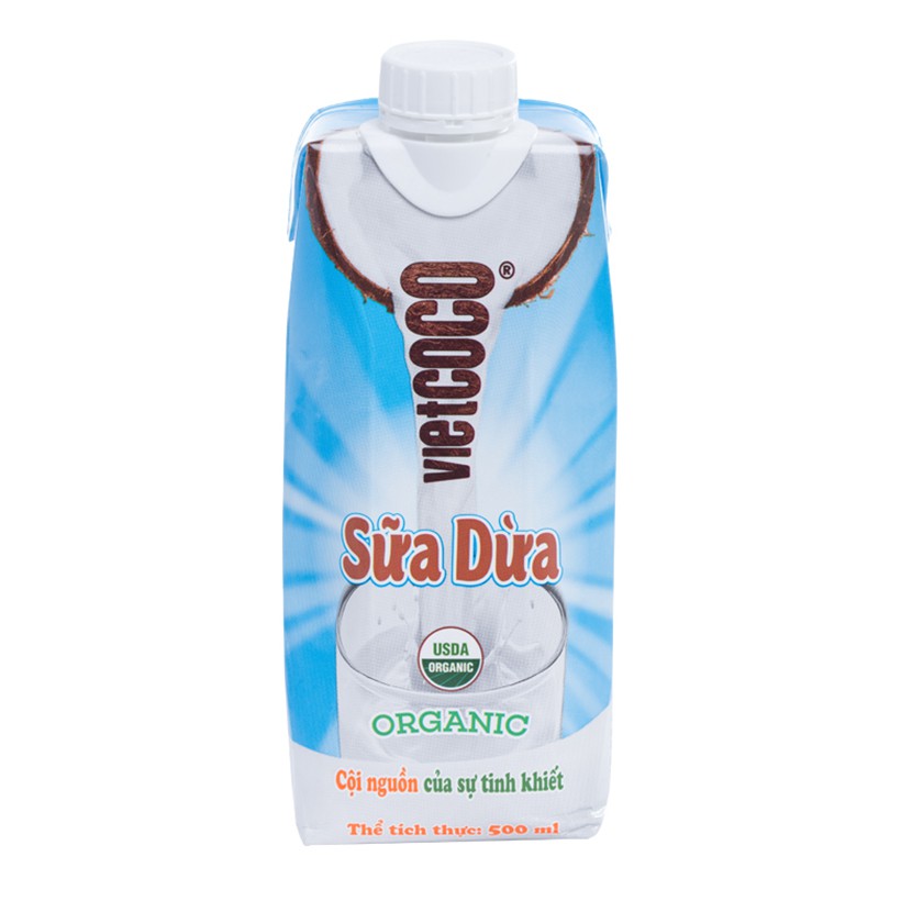 (MUA 10 TẶNG 1) Sữa Dừa Hữu Cơ Vietcoco Oragnic - 500ml | BigBuy360 - bigbuy360.vn
