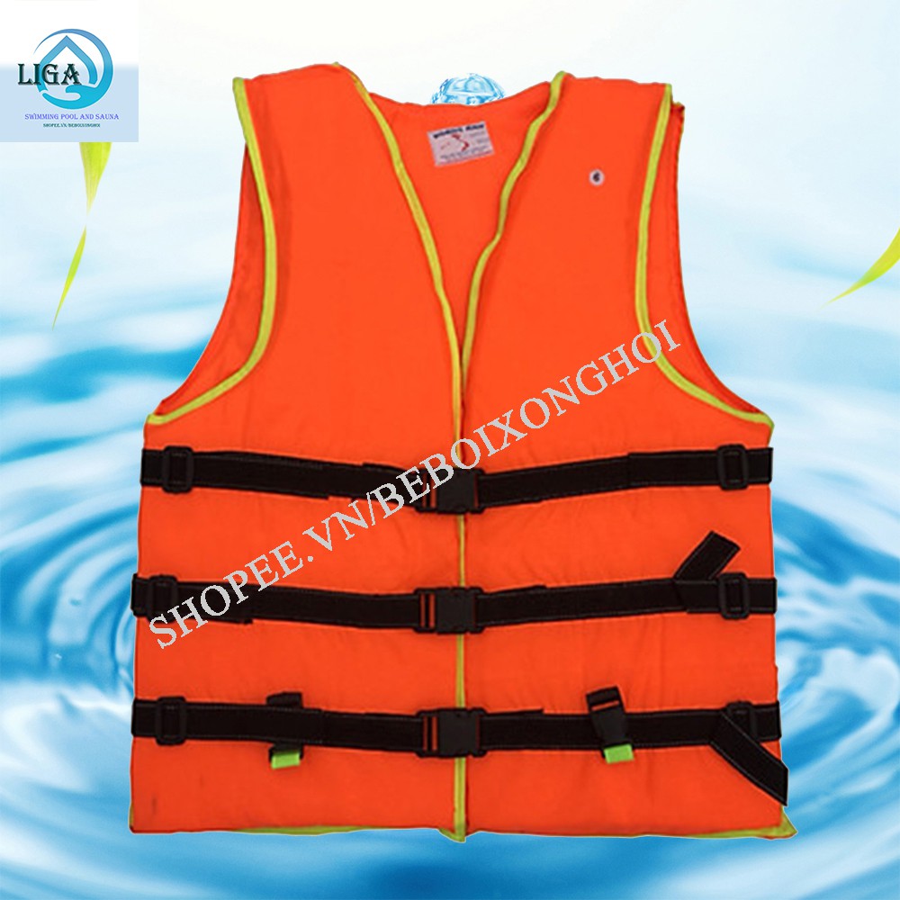 ÁO PHAO CỨU HỘ SIZE 3-4-5-6-7 CHẤT LIỆU 100% POLYESTER - TIÊU CHUẨN VIỆT NAM