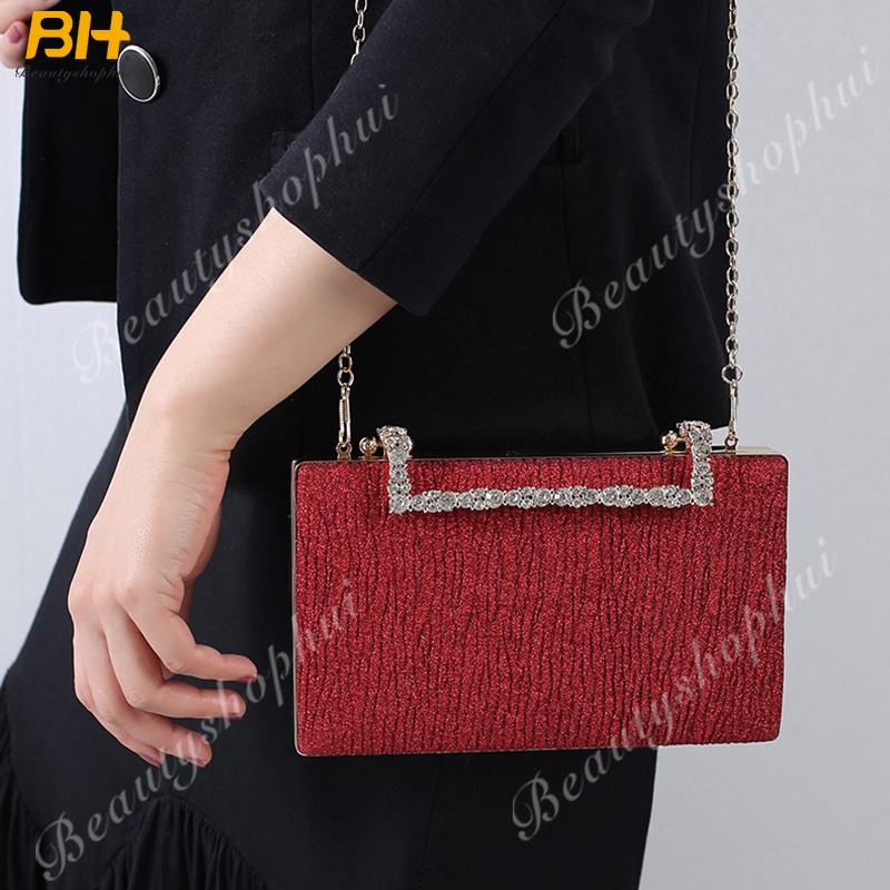 Túi Xách Đeo Vai Đính Đá Lấp Lánh Dành Cho Nữ
