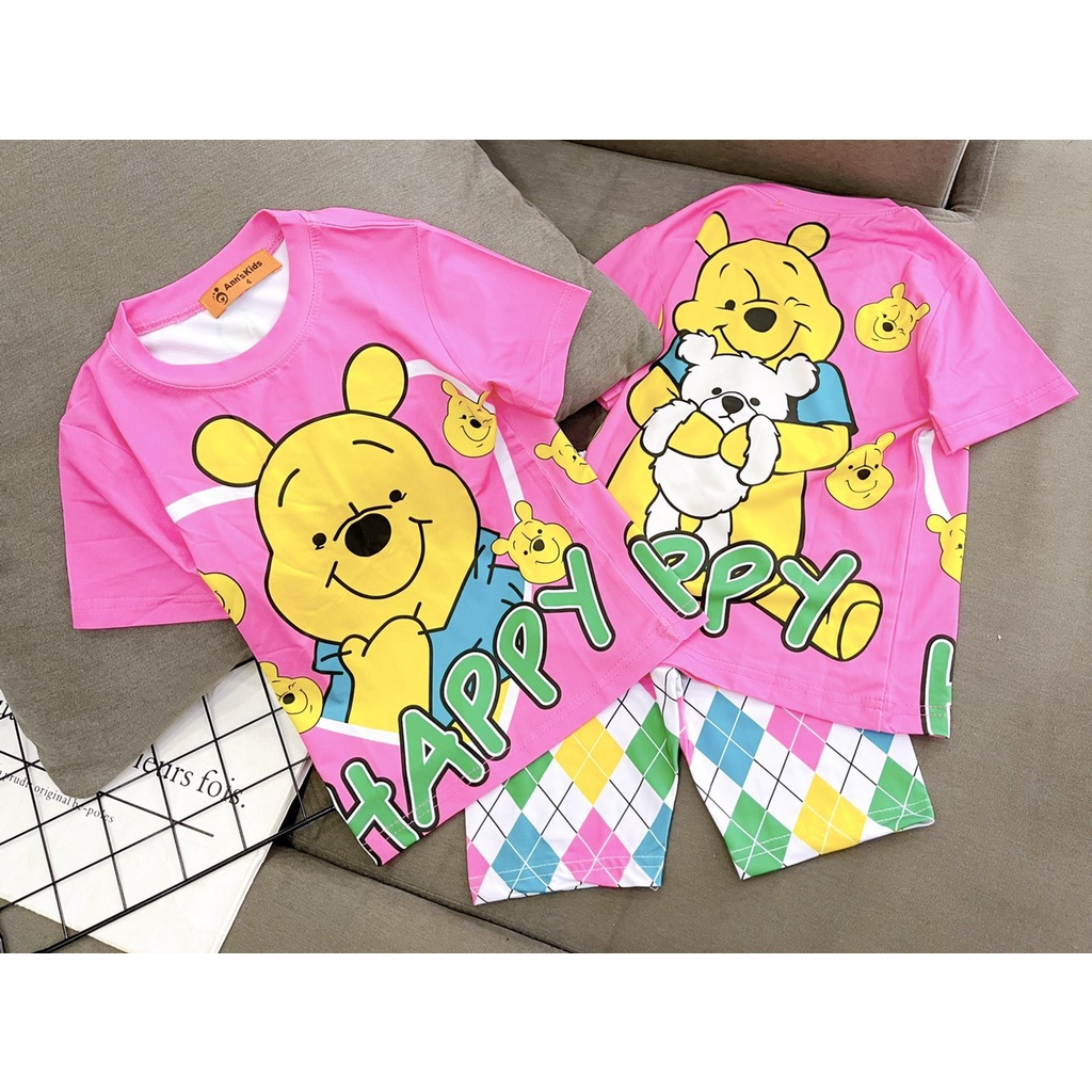 [41-62kg] Đồ bộ ngố mẹ và bé vải thun lạnh Jennie kids J503