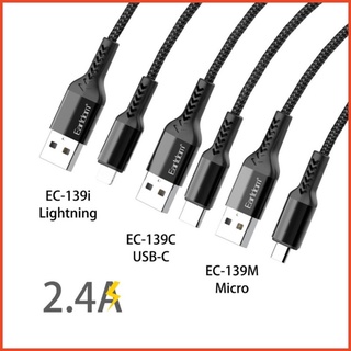 Dây Cáp Sạc Nhanh Iphone Type C Samsung Chính Hãng Earldom EC-139 Dây Dù Cao Cấp
