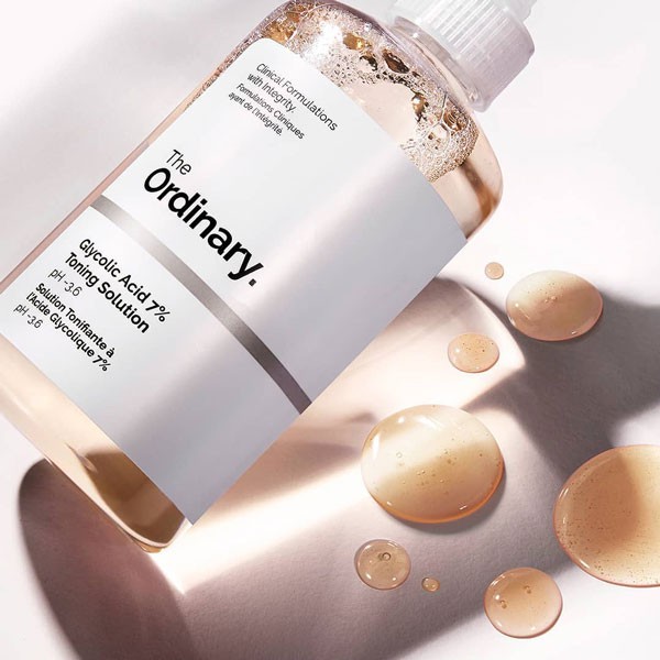 Toner The Ordinary Glycolic Acid 7% Toning Solution 240ml nước cân bằng tẩy tế bào chết trên bề mặt da - Thi Vũ