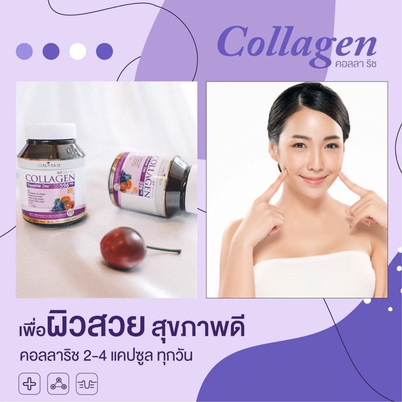 🍇 60 Viên Uống Collagen 596mg Thái Lan 🇹🇭 Giảm Mụn, Giảm Thâm, Trắng Da