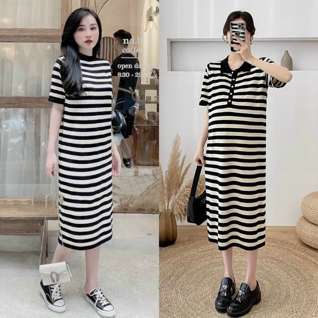 Váy bầu thời trang thiết kế xuông M117 chất Cotton 100% và Đũi voan freesize từ 45 đến 70kg