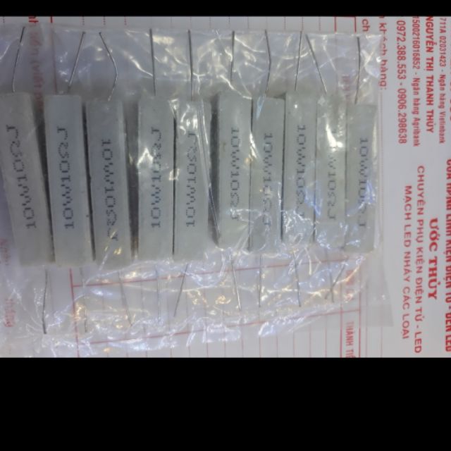 10c trở sứ 10om 10w