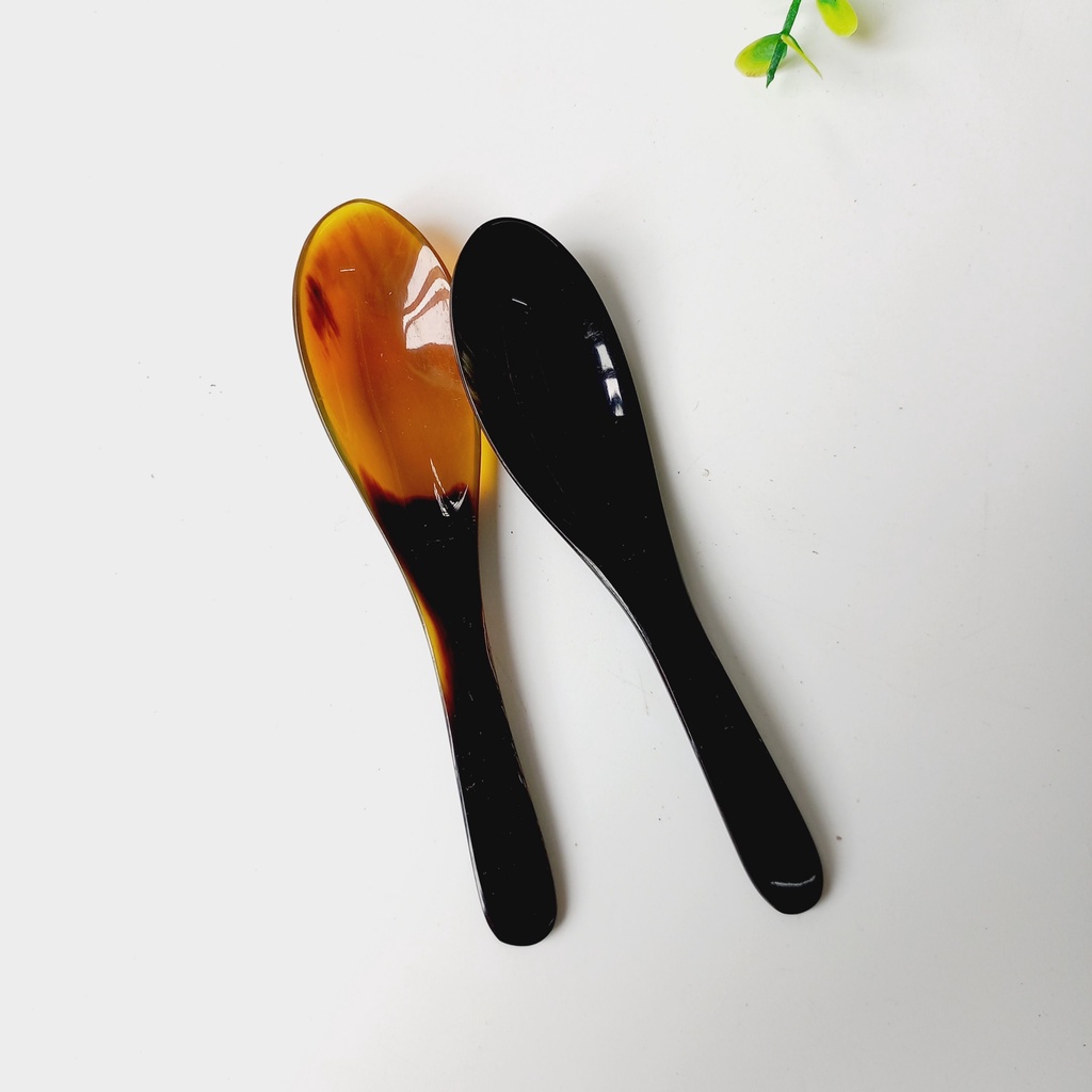 Thìa Sừng Cao Cấp 12.5x3cm Ăn Súp, Chè, Uống Trà, Cà Phê, Thìa Sừng Decor Trang Trí Chụp Ảnh Của Vitrapro