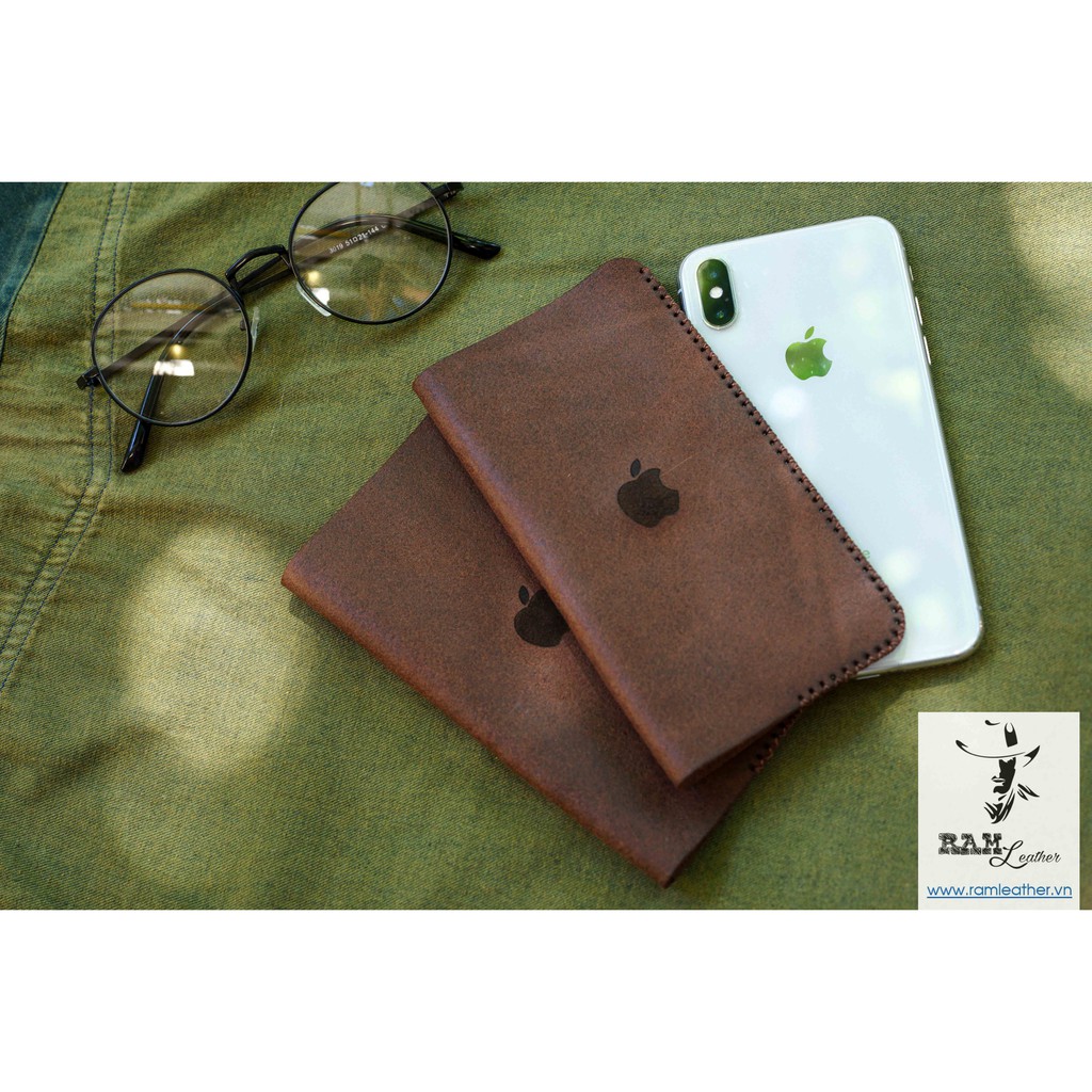 Bao Da Iphone Da Bò Thật Bền Đẹp Vintage - Iphone 6, 6plus, 7, 7 Plus, 8, 8 Plus, X, Xs, Xsmax, Ip 11, Ip 11 Promax. Se